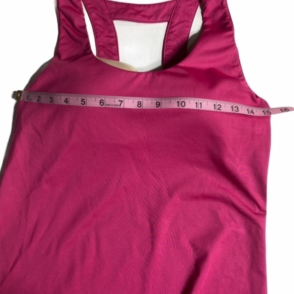 Athleta 819364 Racer Back Dress pink built in bra - Picture 8 of 9